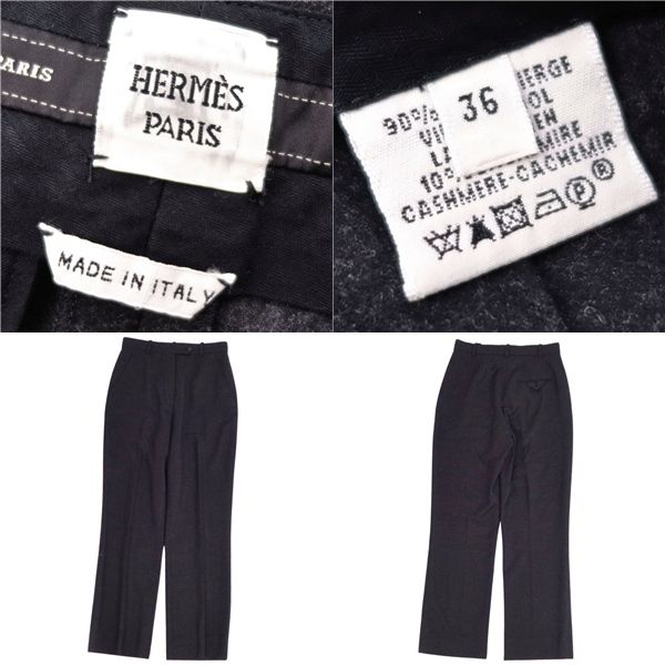 Hermes Pants Long Pants Slack Pants Wool