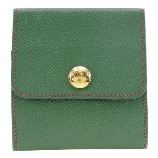 Hermes Alasif Post-it Case Leather □A Unisex Coin Case