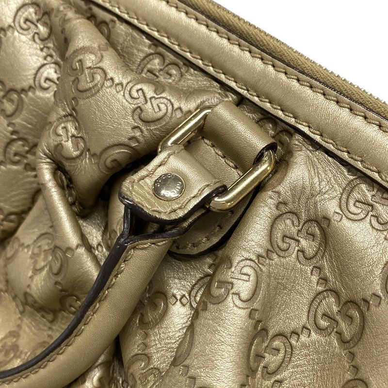 Gucci Handbag Sookie/shima Line 247902 Gold Leather