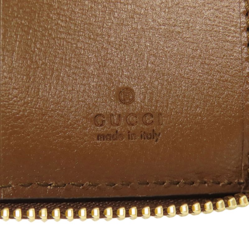Gucci 700691 GG Supreme Card Case PVC Leather Ladies