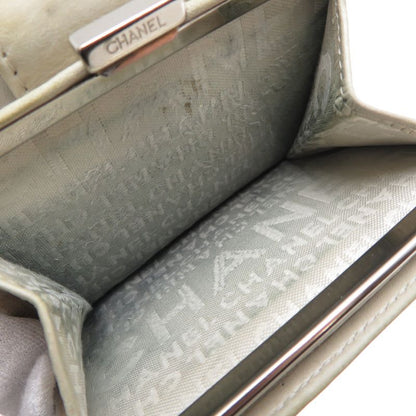 Chanel Bifold Twist Gray Wallet