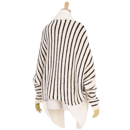 Loewe Cardigan Cordigan Buttonless Striped Wool
