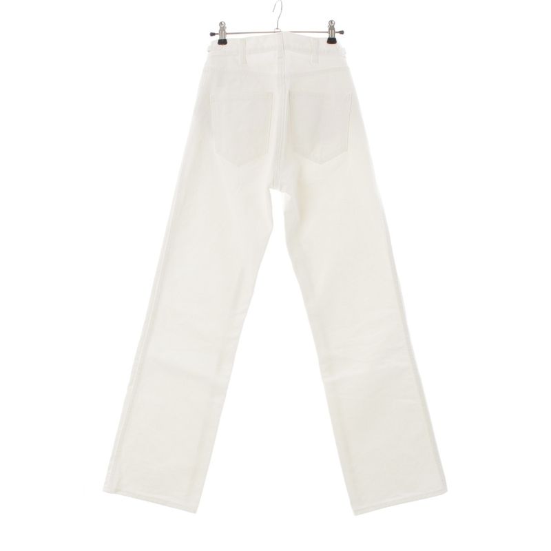 Celine Cotton Triomphe Denim Pants Jeans Bottoms N860 617R 01OQ White 25