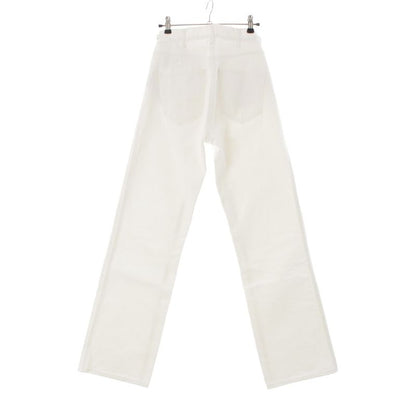 Celine Cotton Triomphe Denim Pants Jeans Bottoms N860 617R 01OQ White 25