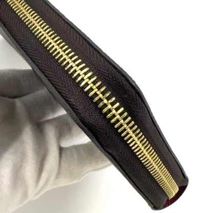 Louis Vuitton Zippy Wallet Monogram Fuchsia PVC Pink Purple And Brown Round