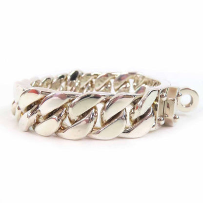 Hermes Kelly Grumet GM Bracelet Bangle Sv925 Silver With Box And Storage Bag