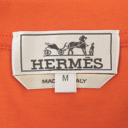 Hermes 100% Cotton H Logo Embroidery Crew Neck Short Sleeve Pocket T-shirt Cut