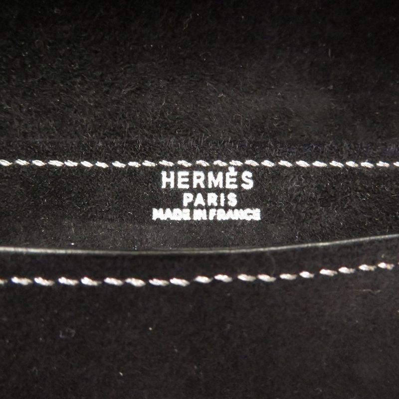 Hermes Navette Silver Stitching Que
