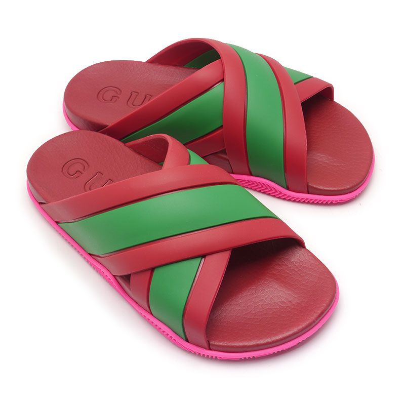 Gucci Sherry Line Sandals 627820 Size 37 Red