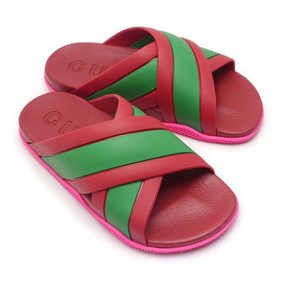 Gucci Sherry Line Sandals 627820 Size 37 Red