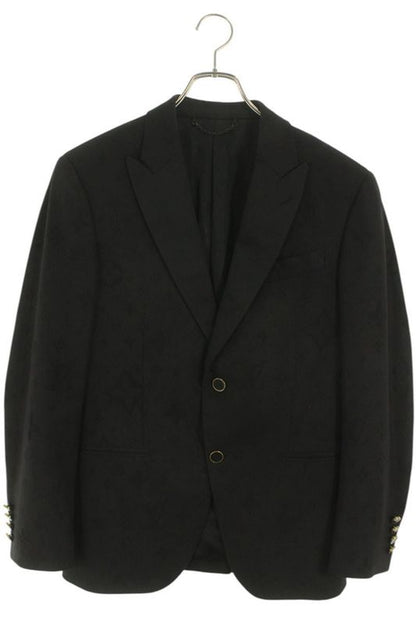 Louis Vuitton 22SS Rm221f ZKI Hmfj5e Monogram Jacquard Peaked Lapel Jacket Men