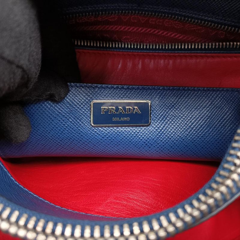 Pradadouble Navy Leather 1bg7757/b