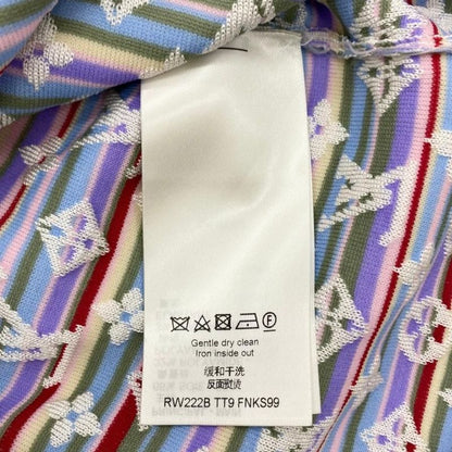 Louis Vuitton Short Sleeve Sweater Logo Monogram Knit Rw222b Tt9 Fnks99 XS Size