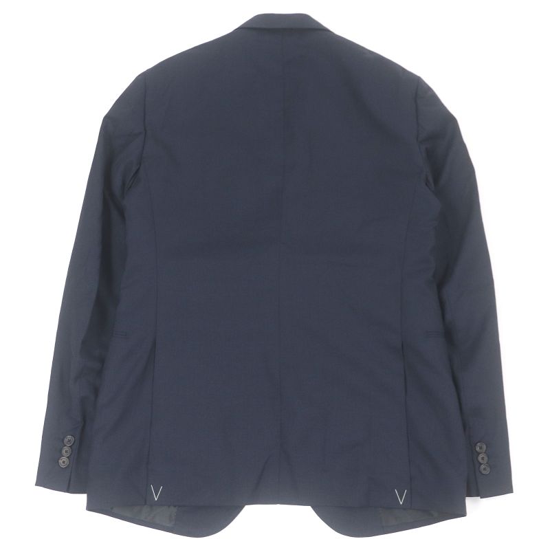 Louis Vuitton PONT NEUF FIT 100% Wool Peaked Lapel Single Tailored Jacket Navy