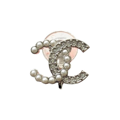Chanel Earring Coco Mark Abd651 Rhinestone