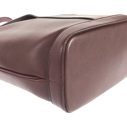 Celine Leather Shoulder Bag - Bordeaux - Women