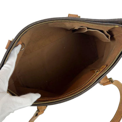 Louis Vuitton Mini Tote Cabas Piano Monogram Leather Brown Shoulder Bag