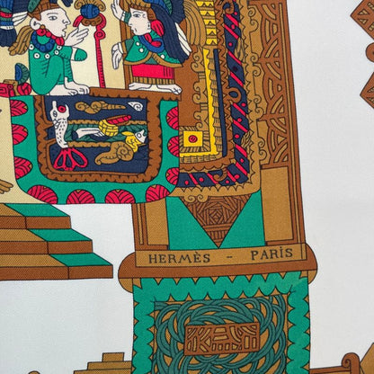 Hermes Scarf Silk Carre 90 Astres Et Soleils Celestial Bodies And The Sun Blawan