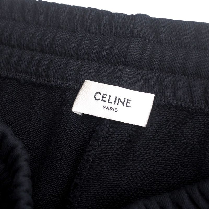 2022ssCeline Pants Size L Sweat Jogger Pants Silver Chain Decoration Made In