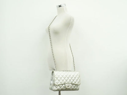 Authentic Chanel Coco Mark Matelasse Single Flap Chain Shoulder Bag Pochette