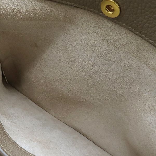 Celine 2way Bag Small Fold Cabas Leather Glazed Gold Hardware Gray Beige