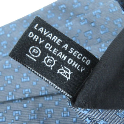 Gucci 100% Silk All-over Design Regular Tie Tie Gray-blue Men's Accessories