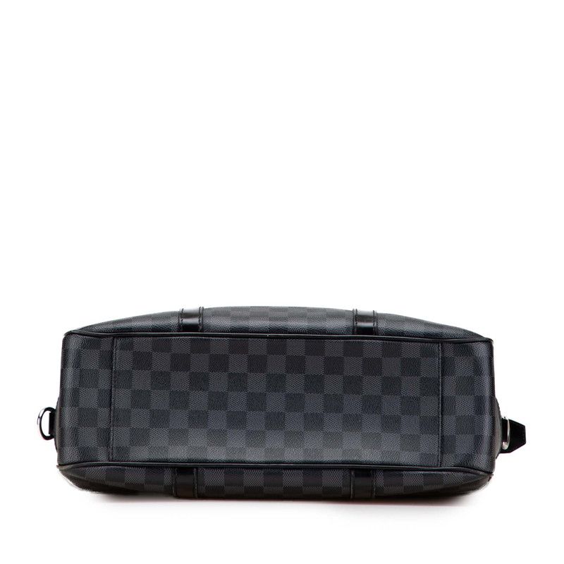 Louis Vuitton Damier Graphite Tadao Handbag Shoulder Bag 2WAY N51192 Black PVC