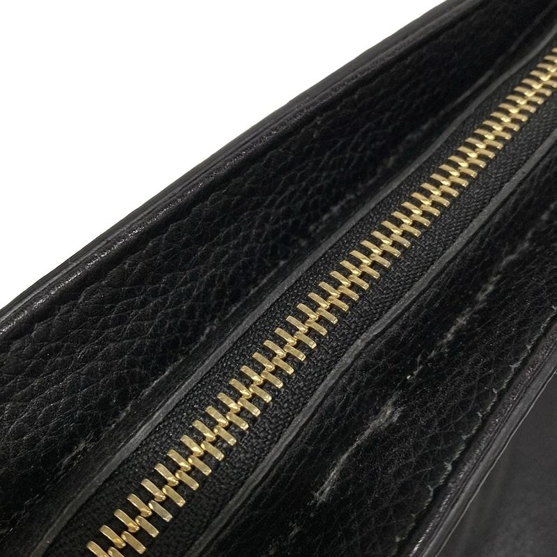 Gucci Handbag Soho 369176 Black Leather