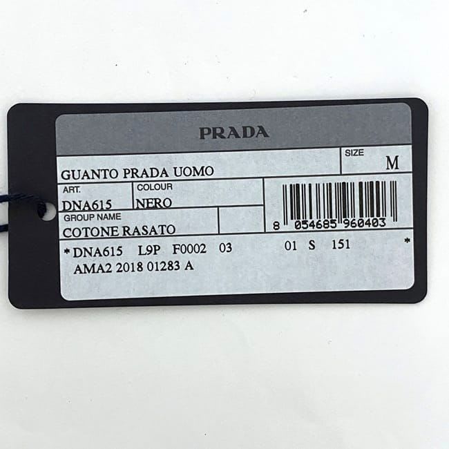 Prada Gloves Black Nero Dna615 Never