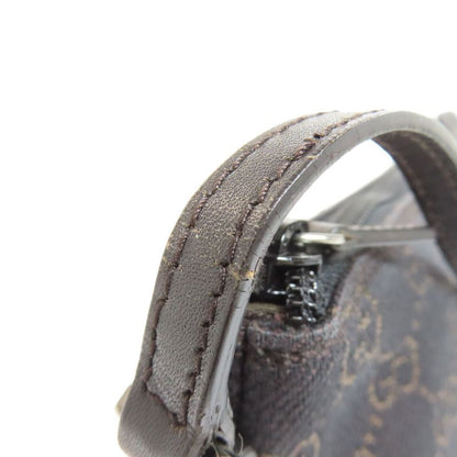 Gucci 07198 GG Pattern Accessory Pouch Handbag Canvas Women