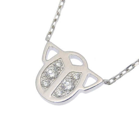 Cartier Scarab Diamond Necklace 18K White Gold 750 White Gold Diamond Approx