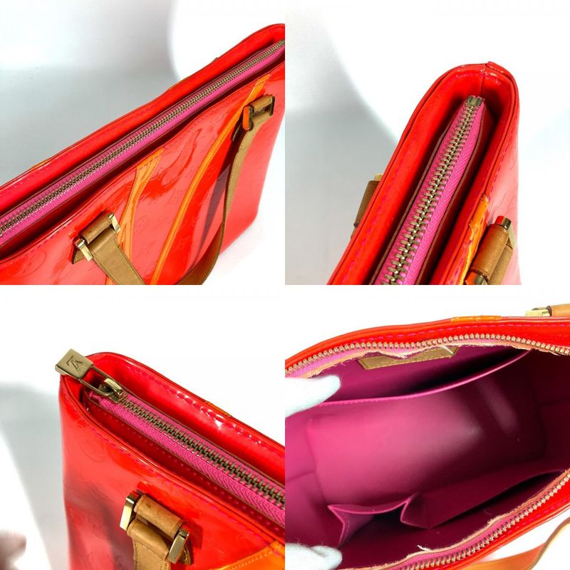 Louis Vuitton Shoulder Bag Houston M91933 Monogram Vernis Canvas Fuchsia Pink