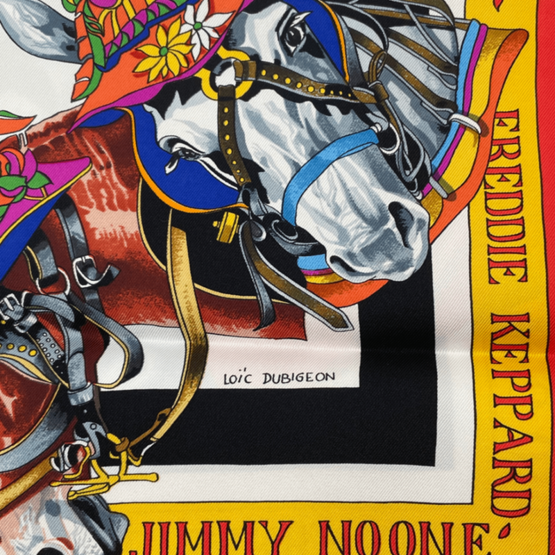 Hermes Scarf Carre 90 Silk THE Original NEW Orleans Creole JAZZ New Orleans Red