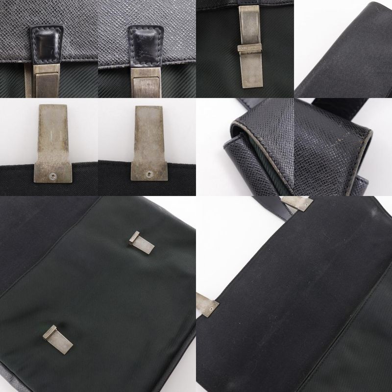 Louis Vuitton Sarah Tov GM M30882 Taiga Noir Black Vi0073 Men's Shoulder Bag