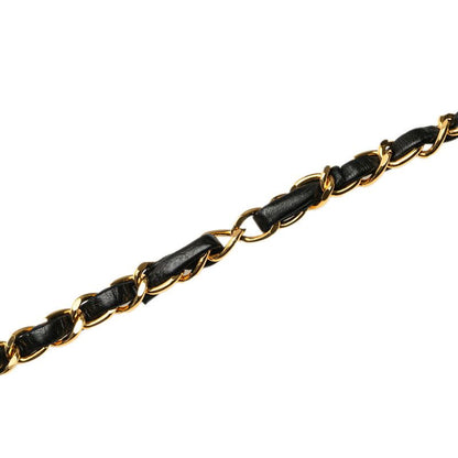 Chanel Matelasse Coco Mark Full Flap Push Lock Chain Shoulder Bag Black