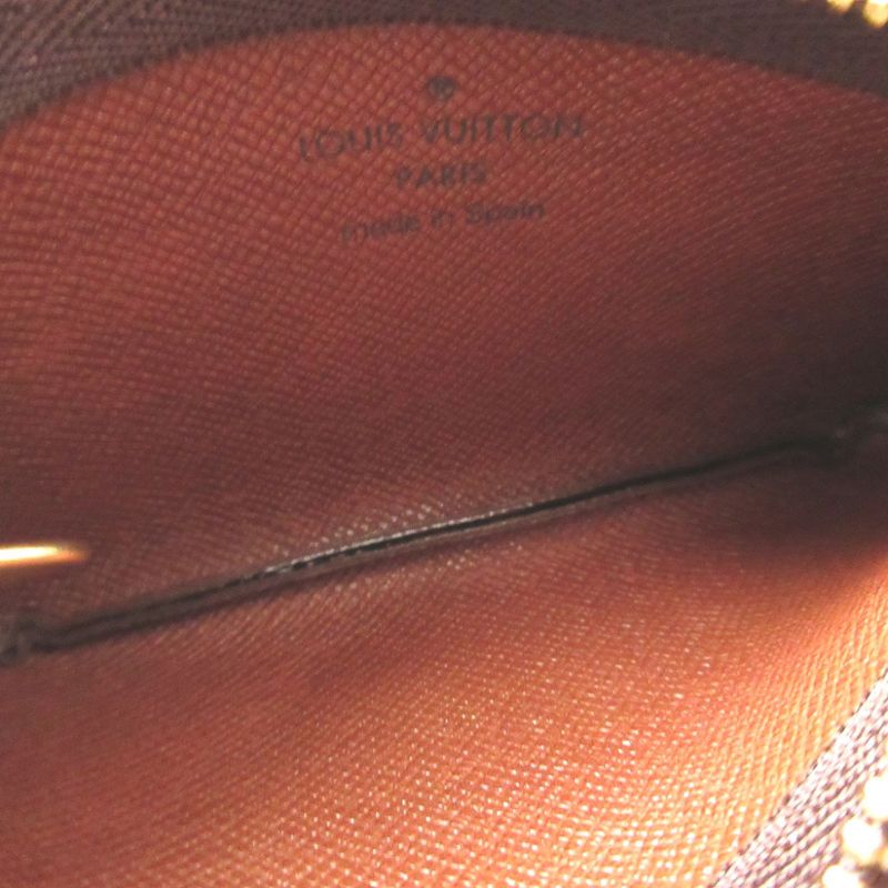 Louis Vuitton Monogram Pochette Cles M62650 Brown Coin Case Wallet 0945 Louis
