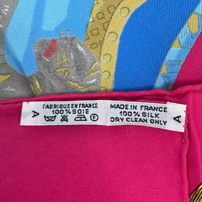 Hermes Carre 90 Silk Tournez Manege Merry-go-round Multicolor