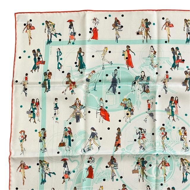 Hermes Scarf Carré 70 EX Libris LES Parisie Ex Libris Parisienne Silk Multicolor