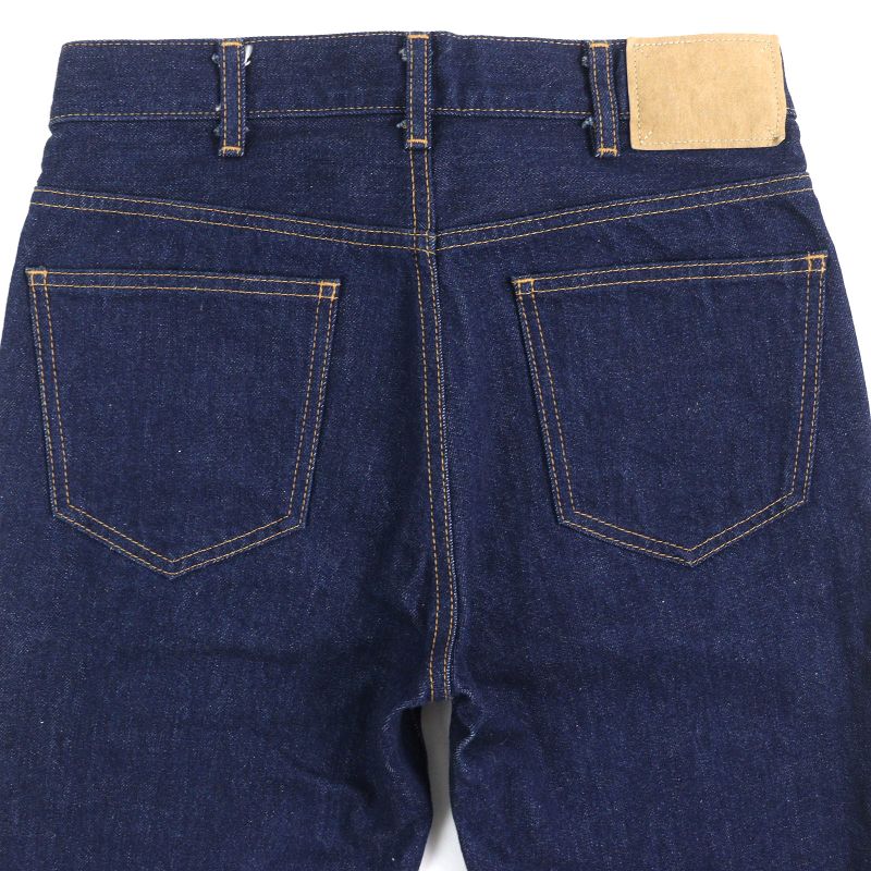 Celine 2n48a224z Françoise Jeans 100% Cotton Low Wash Denim Pants Indigo Blue