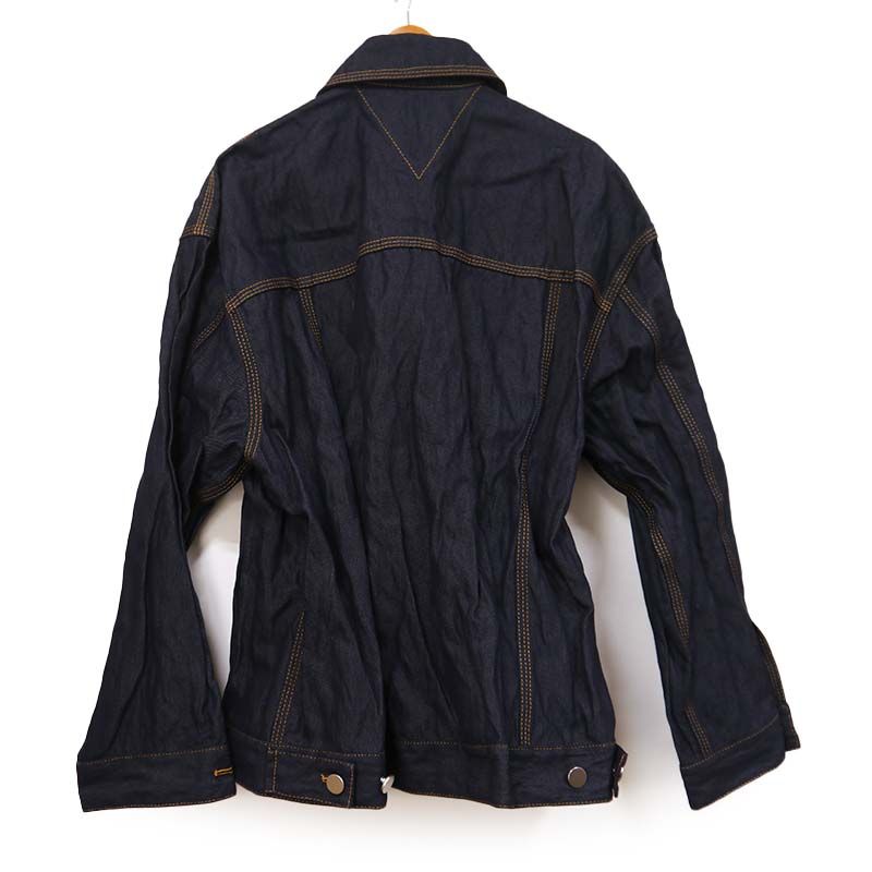 Bottega Veneta Denim Jacket 705597 Size 46 Wrinkled