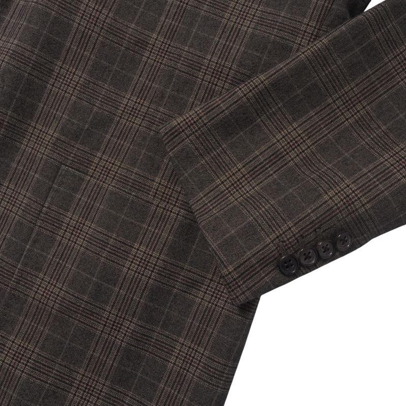 Hermes Tailored Jacket Size 52 Single Jacket Bleather Check 2B Made In Italy