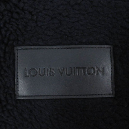Louis Vuitton 1aglxq 25SS Monogram Leather Patch Fleece Jacket Blouson Navy L