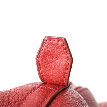 Hermes Bolide 31 Handbag Taurillon Clemence □O Engraved Red Silver Hardware