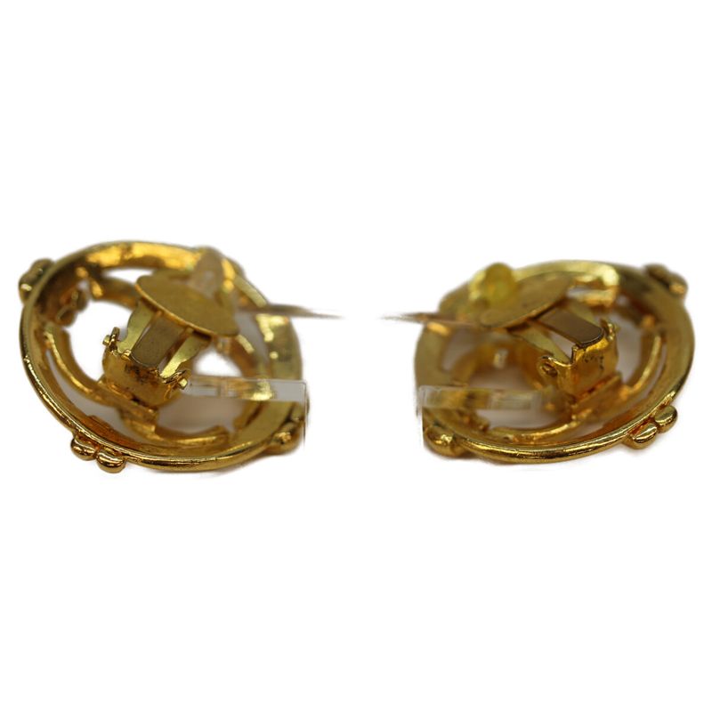 Chanel 29 GP Circle Coco Mark Earrings