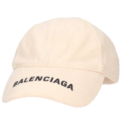 Balenciaga 673318 410b2 Destroyed Logo Embroidered Baseball Cap Hat Men's L
