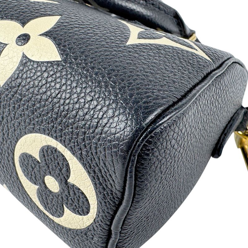 Louis Vuitton Crossbody Shoulder Bag Monogram Empreinte Bicolor Nano Speedy