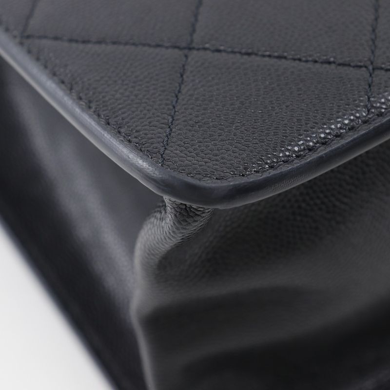 Chanel Large Shopping Matelasse As2304 Leather X Grained Calfskin Black Women's