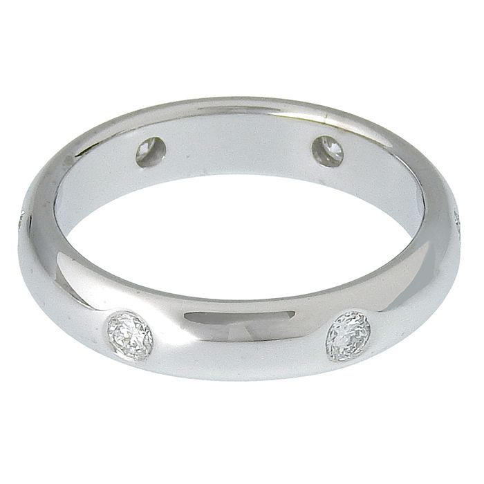 Cartier Stella 6P Diamond Ring 18K White Gold 750 White Gold Diamond #50