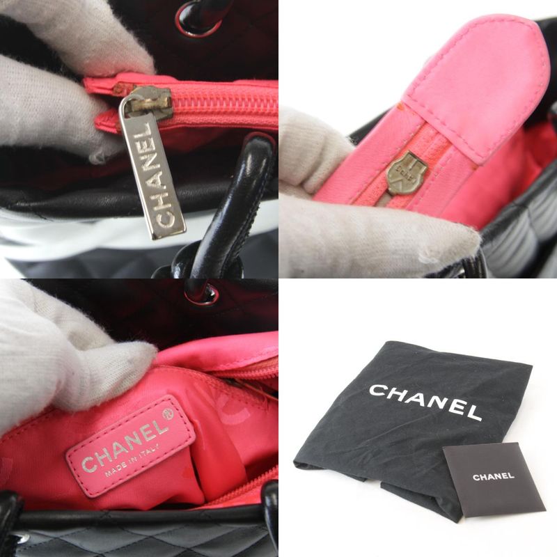 Chanel Medium Tote Cambon Line Tote Bag Leather Women