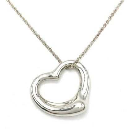 Tiffany & Co Tiffany & Co Open Heart Necklace Sv925 114g Silver Large Ladies